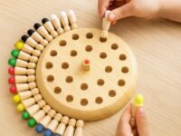 Toy Imagine Wooden Color Memory Chess Game for Kids Age 3+ | Wooden Memory Match Stick Chess Board Game | Brain Puzzle Toy for Boys, Girls & Adults | Montessori Learning & Family Game