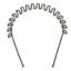 Trending Trunks Zigzag Wave Metal Hairband Zig Zag Hair Band for Men and Women, Black