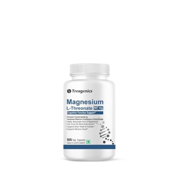 Trexgenics Magnesium L Threonate Cognitive Function & Brain Health Support (90 Veg. Capsules)