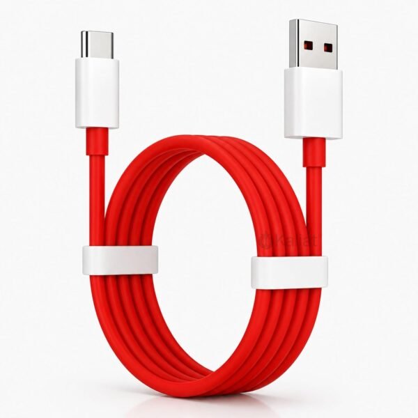 Type C Cable Fast Charging - 80W | Warp/Dash Charge Compatible with All OnePlus & Type C Devices | USB A to Type C Cable | Fast Data Sync & Smart Protection Chip for Safe Power Control