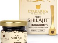 UPAKARMA Pure Shilajit Resin 20g | 300mg/serving | Extensive Global Sourcing | Boosts Stamina & Strength | Lab-Tested Purity | 66 Servings | Pack of 1