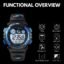 V2A Digital Kids Sports Watch with 7 Color Backlight Alarm Stopwatch for Boys and Girls