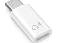 Verilux Lighting to Type C Earphone Converter, UBSC Male to Lighting Female | Type C to Lighting Connector with Aluminum Alloy Housing for iPhone 17/16/15, Support Hands-Free Calling, Volume Control