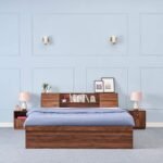 Wakefit Bed | 1 Yr Warranty | Bed Queen Size, Comes with Storage Box, Noise Free, Density: 680–750 kg/m³, Termite & Borer Resistant, Fits Mattresses Up to 8 Inches (Orion 78 x 60 - Columbian Walnut)