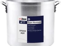 Winco USA Super Aluminum Stock Pot, Heavy Weight, 12 Quart, Aluminum