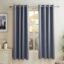 amazon basics 100% Room Darkening Blackout Window Curtains – Set of 2, Plain Design for Bedroom and Living Room, 5 Feet, Grey