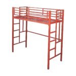 bunk Bed | loft Bed Frame (3 x 6 feet, Red)