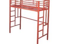 bunk Bed | loft Bed Frame (3 x 6 feet, Red)