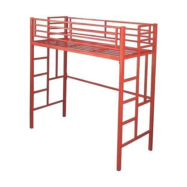 bunk Bed | loft Bed Frame (3 x 6 feet, Red)