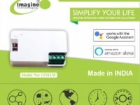 imagine technologies 1 Gang 16Amp Smart WiFi Switch | Retro Fit with Manual Control | No Hub Required | Working Online & Offline| Alexa & Google Voice (1 Gang 16A Smart Switch)