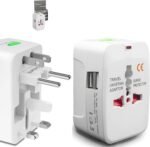 rts 224+ Countries Supported 2026 Universal Travel Adapter Plug Travel Adapter International All in One Worldwide Universal Travel Adapters Compatible with Smart Phone, Laptop, Mobile, Camera, Tablet