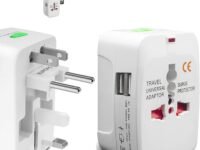rts 224+ Countries Supported 2026 Universal Travel Adapter Plug Travel Adapter International All in One Worldwide Universal Travel Adapters Compatible with Smart Phone, Laptop, Mobile, Camera, Tablet