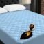 Ayka 100% Waterproof Cotton Quilted Mattress Protector Single Size Breathable Hypoallergenic Noiseless Ultra Soft Fitted Bed Protector 78x36 inch Mattress/Bed Cover (Single 78x36 | 6.5x3 ft, Blue)