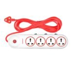 6 Amp Extension Board with 1.5mtr Cable Master Switch for TV/Laptop/Fridge and All Heavy Home Office Appliances with Surge Protectors