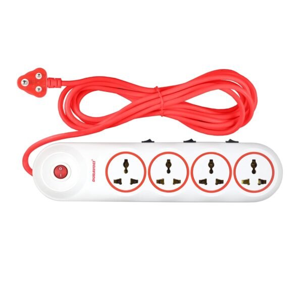 6 Amp Extension Board with 1.5mtr Cable Master Switch for TV/Laptop/Fridge and All Heavy Home Office Appliances with Surge Protectors