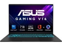 ASUS Gaming V16 (2025),Intel Core 7 240H (i7-14th Gen),RTX 4050-6GB,16GB RAM,512GB SSD,Windows 11,16"(40 cm),144Hz,M365 Basic (1Y),Office Home 2024, Matte Black,1.95 Kg,V3607VU-RP275WS, Gaming Laptop