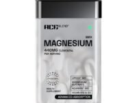 Ace Blend Max Magnesium Glycinate (60 tablets) | 1600mg Triple Complex | 440mg Elemental Magnesium | Calcium, Vegan Vitamin B12 & D3 | Promotes Deep Sleep, Muscle Recovery & Heart - For Men & Women
