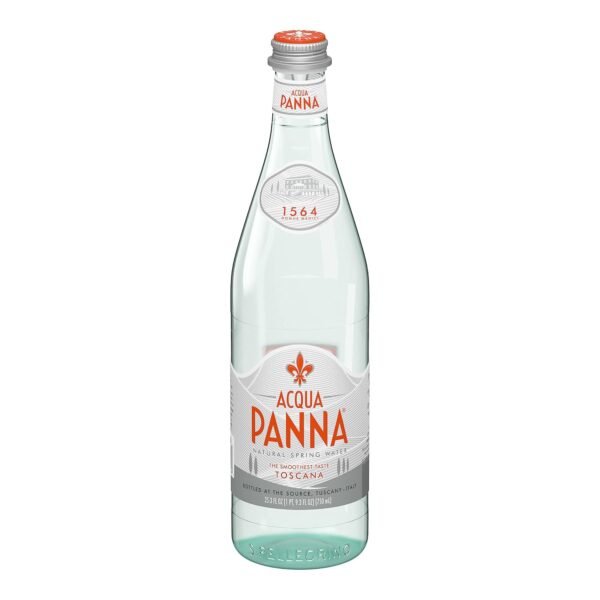 Acqua Panna Natural Spring Water • The Smoothest Taste Toscana, 25.36 fl oz ℮ 750 ml
