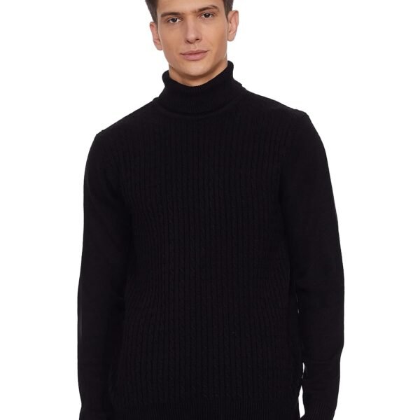 Amazon Brand - Symbol Men's Casual Acrylic High Neck Sweater (Available in Plus Sizes)