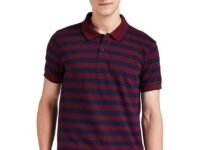Amazon Brand - Symbol Men's Cotton Rich Striped Polo Tshirts | Collar Tshirts | Half Sleeves - Regular Fit (Available in Plus Sizes)