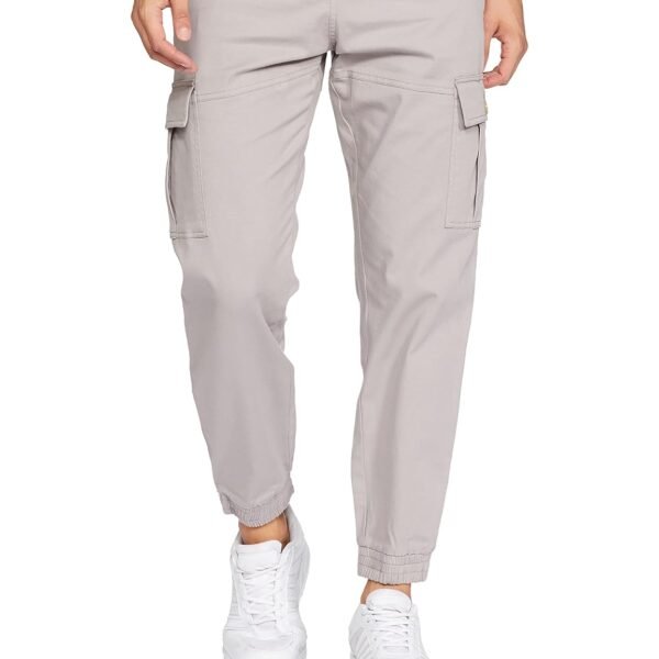 Amazon Brand - Symbol Men's Stretchable Slim Fit Cargo Jogger Pants | Chinos | Casual Trousers