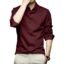 Amazon brand - INKAST Men's Stylish Solid Satin Casual Shirt for Men Full Sleeves| Poly Satin Silk Shirt Maroon