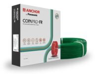 Anchor by Panasonic 1 mm COPAPro FR Electrical Wire, 90 Meter Fire Resistant Single Core PVC insulated Pure Copper Wire, Anti Rodent Anti Termite Flexible Wire for Connections (GREEN, 96138GN)