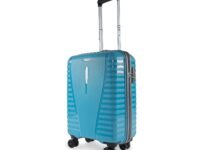 Aristocrat Airpro 8-Wheel Cabin Size Hard Case Trolley Bag, Teal Blue