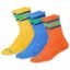 BAMBOS Men's Bamboo Sports Crew Socks for Running & Gym, Pack of 3, Free Size