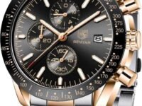 BENYAR Men's Luxury Chronograph Watch – Business, Casual | Quartz Movement with Date Display | Stylish Wristwatch | Gift for Men