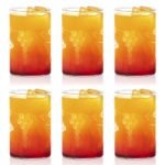 Borosil 295ml 6pc Vision Berry Cut Design Medium Drinking Glass Set | Made in India Borosilicate Glass Tumblers for Water, Cold Drinks, Juice| Microwave & Dishwasher Safe for Dailyuse & Gifting