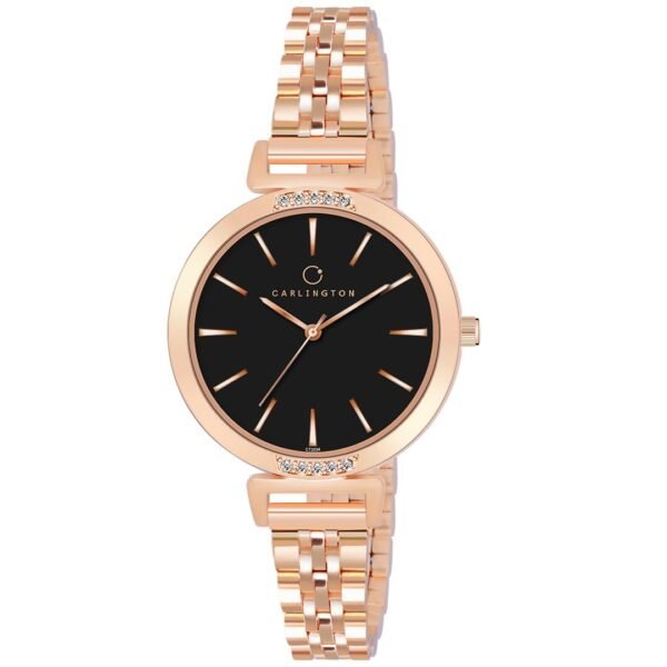 Carlington Iconic Analog Watches for Women with Premium Stainless Steel Strap - CT 2034