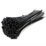 Crae Cable Zip Ties Heavy Duty Strong Wire Organizer | Self-Locking Fasteners | Plastic Cable Clamp | Strap Wraps and Zip Ties | Nylon Plastic Cable Ties | Durable and Soft Custom Sizes |8 Inch Black