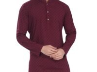 DIVISIVE Men's Thread Embroidered Cotton Only Slim Fit Kurta