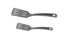 Dynore Premium Black Nylon Spatula Set of 2 – Heat Resistant Non-Stick Turner for Flipping, Mixing & Cooking