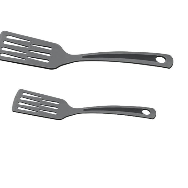 Dynore Premium Black Nylon Spatula Set of 2 – Heat Resistant Non-Stick Turner for Flipping, Mixing & Cooking