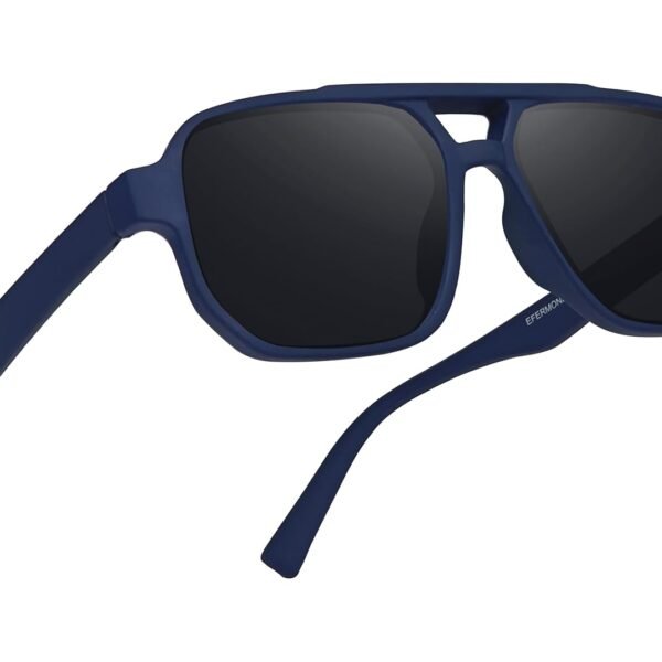 EFERMONE® Corrective Edition Sunglasses For Men Stylish with Polarized Lens in Retro Design for Men and Women | 100% UV Protection Outdoor Travelling Sports | Crisp And Clear Vision