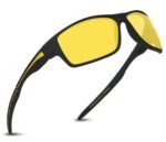 EFERMONE® Night Driving Glasses: Polarized Anti-Glare Driving Glasses for Car and Bike | Wraparound Design (EFER-SP, 2025)