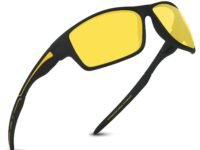EFERMONE® Night Driving Glasses: Polarized Anti-Glare Driving Glasses for Car and Bike | Wraparound Design (EFER-SP, 2025)