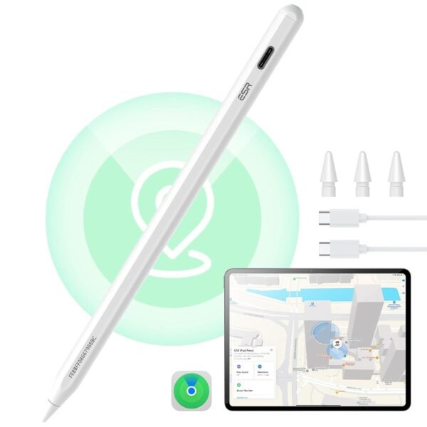 ESR Geo Digital iPad Pencil for iPad 2018-2026, Find My, Easy Shortcuts