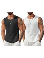 FN3 Waffle Vest for Men || Men's Tank Top Regular fit||Combo Pack of 2 Sports Vest