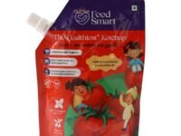 FeedSmart Jain Tomato Ketchup: 80% Fresh Tomatoes, Jaggery Sweetened, Chemical-Free, No Additives 100% Clean,Farm Fresh, Real Red Ripe Joy In Every Bite No Onion, No Garlic (Pack Of 1) - 225 Gm