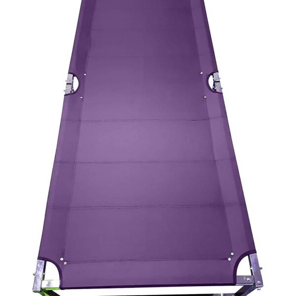 Folding Khatlo Bed Stainless Steel Strong Frame Single Foldable Palang for Space Saving Bed in Small Home, Bedroom Living Room- (6 x 2.5 x 1.5 Feet)