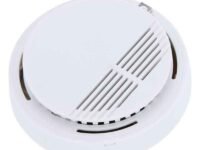Freefall Safety Smoke Detection Sensor System with Alarm Easy Installation and Maintenance Free for Small Family, Hotel, and Apartment (White) 1ps