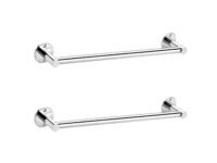 GARBNOIRE Stainless Steel Wall Mounted Towel Bar | Towel Rod | Towel Holder | Hand Towel Rail for Bathroom | Bathroom Accessories (12 Inch) (Pack of 2)