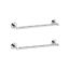 GARBNOIRE Stainless Steel Wall Mounted Towel Bar | Towel Rod | Towel Holder | Hand Towel Rail for Bathroom | Bathroom Accessories (12 Inch) (Pack of 2)