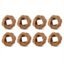 GURU JEE™ Handmade Jute Napkin Rings Brown Set of 8 Everyday Use Dining Party Tabletop Décor Gifts Napkin Holder 1.5 Inch in Size Artisan Crafted in India