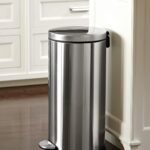Ganeshi Stainless Steel Pedal Dustbin for Home Kitchen and Offices -11 Liter 10 X 15 Inch