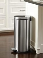 Ganeshi Stainless Steel Pedal Dustbin for Home Kitchen and Offices -11 Liter 10 X 15 Inch