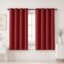 HOMEMONDE 100% True Blackout Window Curtains 5 Feet Pack of 2 - Curtain for Living Room, Bedroom, Office, 60L Inch x 46 Inch - (Maroon, 152 x 118 CM)